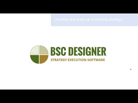 BSC Designer - Balanced Scorecard or a strategy planning software