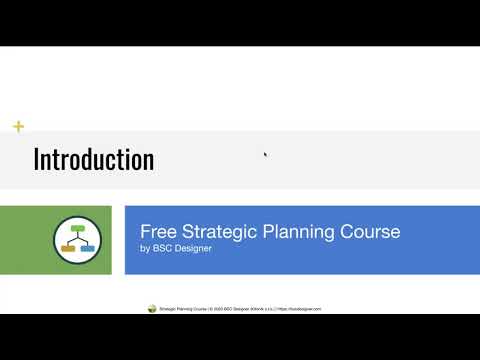 Introduction - Free Strategic Planning Course