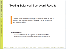 Test results of Balanced Scorecard implementation