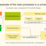 An example of the main processes in a university