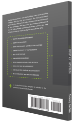 10-schrittiges KPI-System - Rückseite. Eine Vorlage für ein 10-schrittiges Brainstorming ist in gedruckten und digitalen Formaten enthalten.